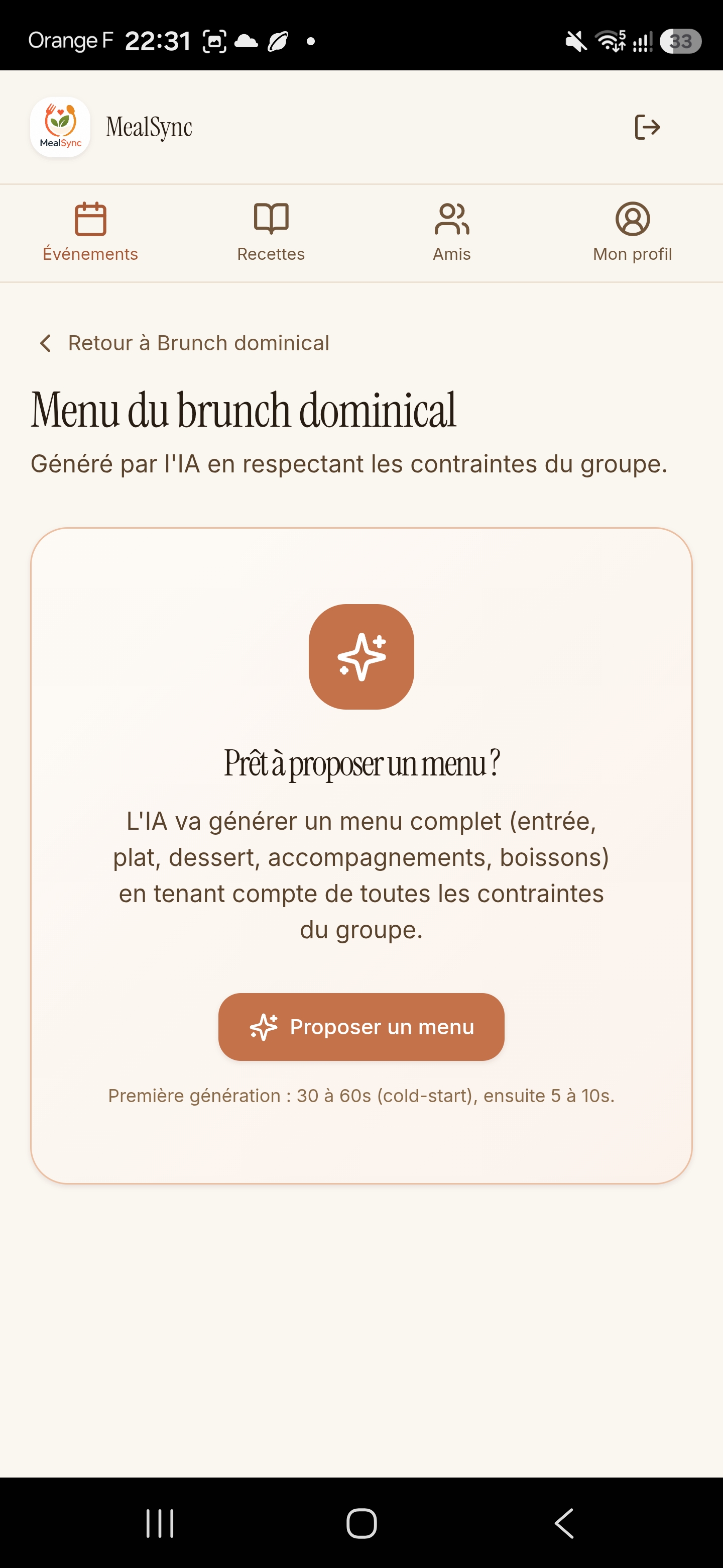 L'IA propose ton menu