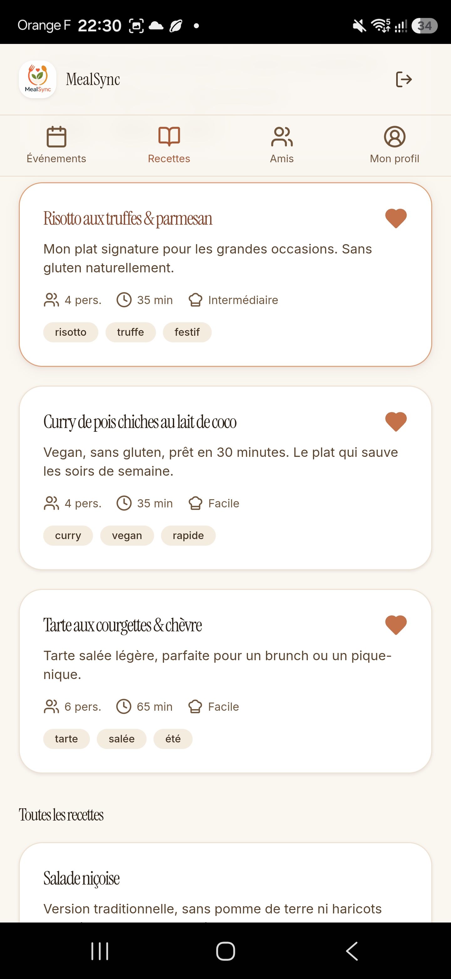 Une bibliothèque de recettes qui te ressemble